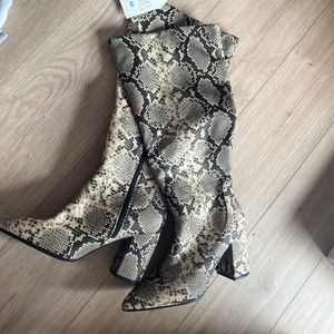 Snakeskin boots